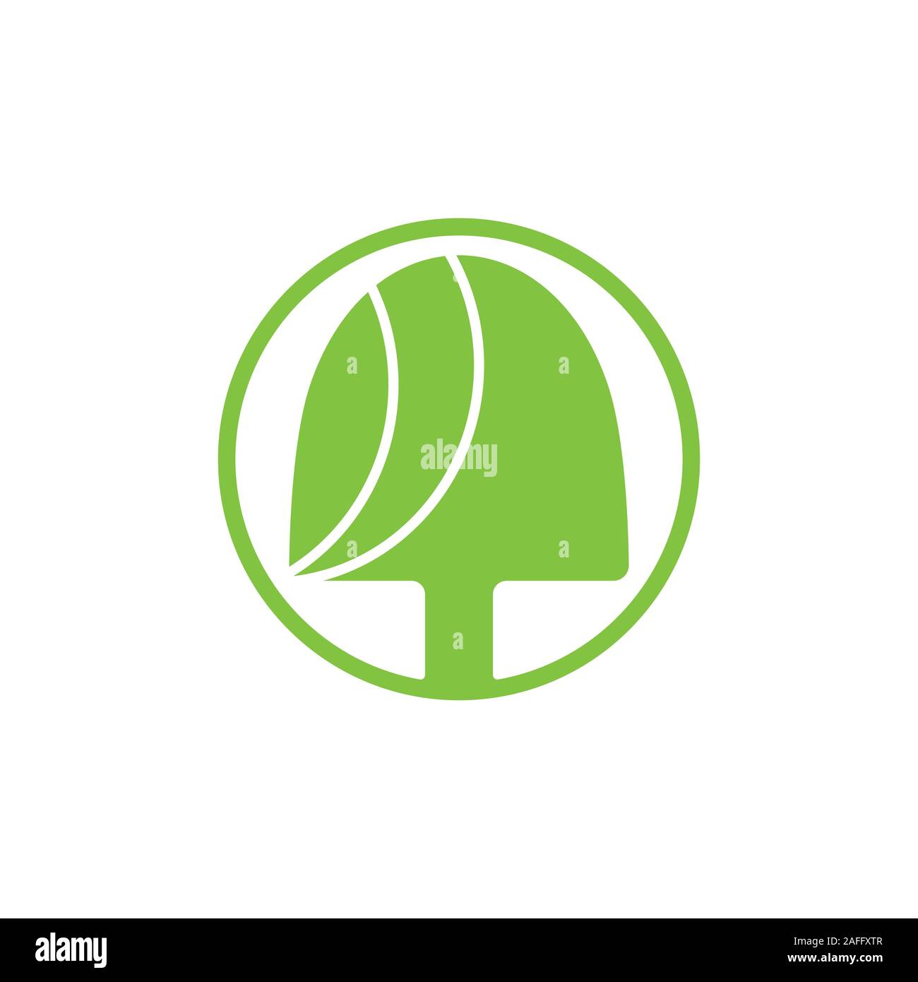 dig shovel plant leaf geometric logo vector Stock Vector