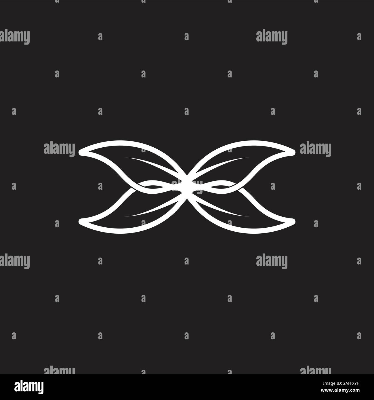 simple wings symbol logo vector Stock Vector