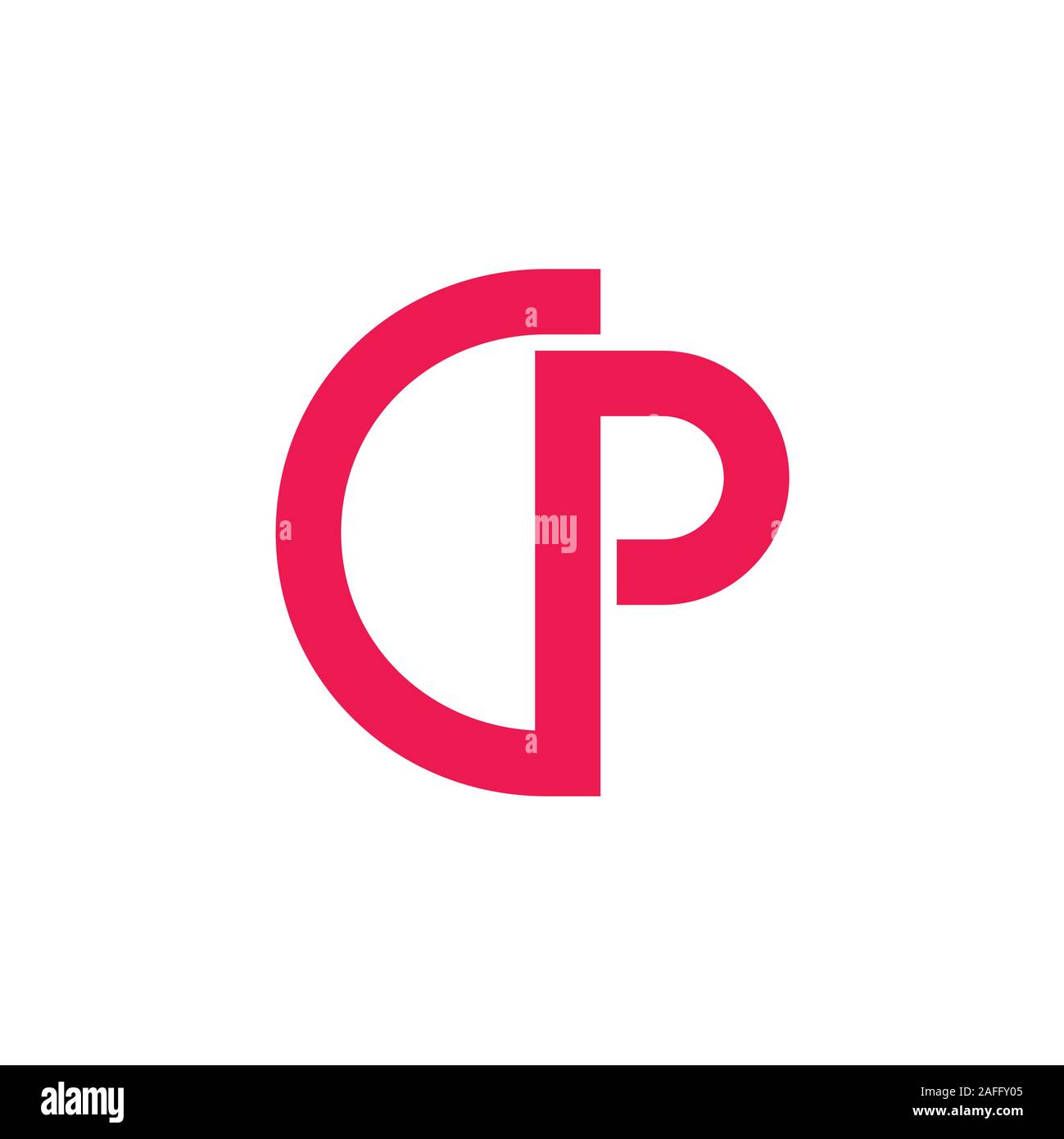 letter cp or dp simple geometric logo vector Stock Vector Image & Art -  Alamy