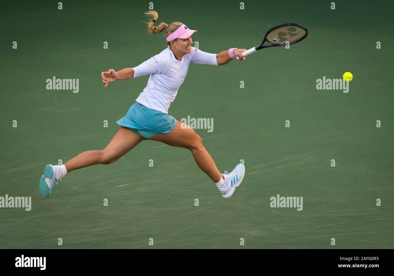 Angelique Kerber of Germany in action during her quarter-final match of ...