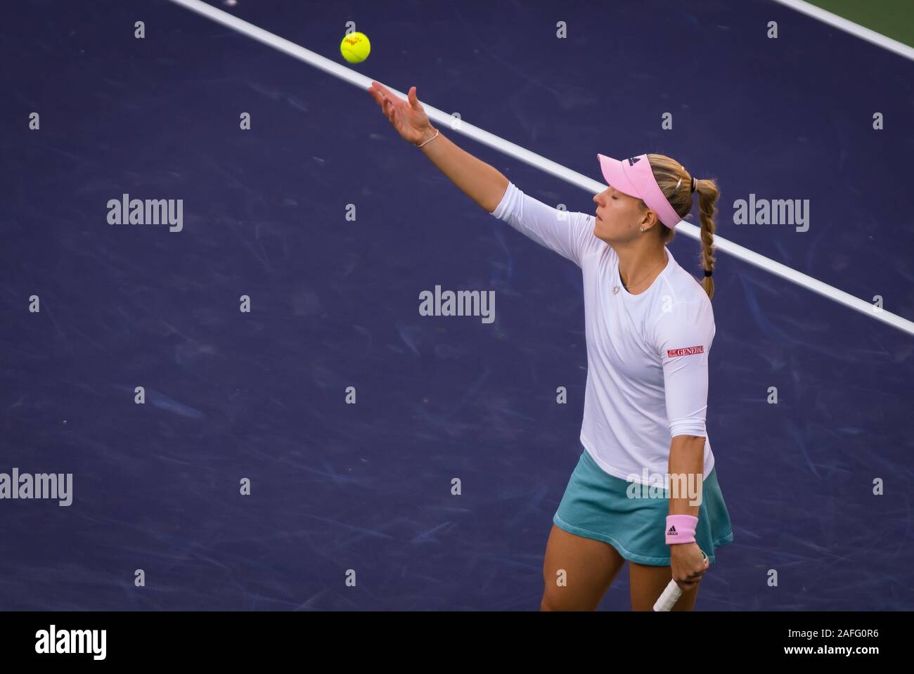 Angelique Kerber of Germany in action during her quarter-final match of ...