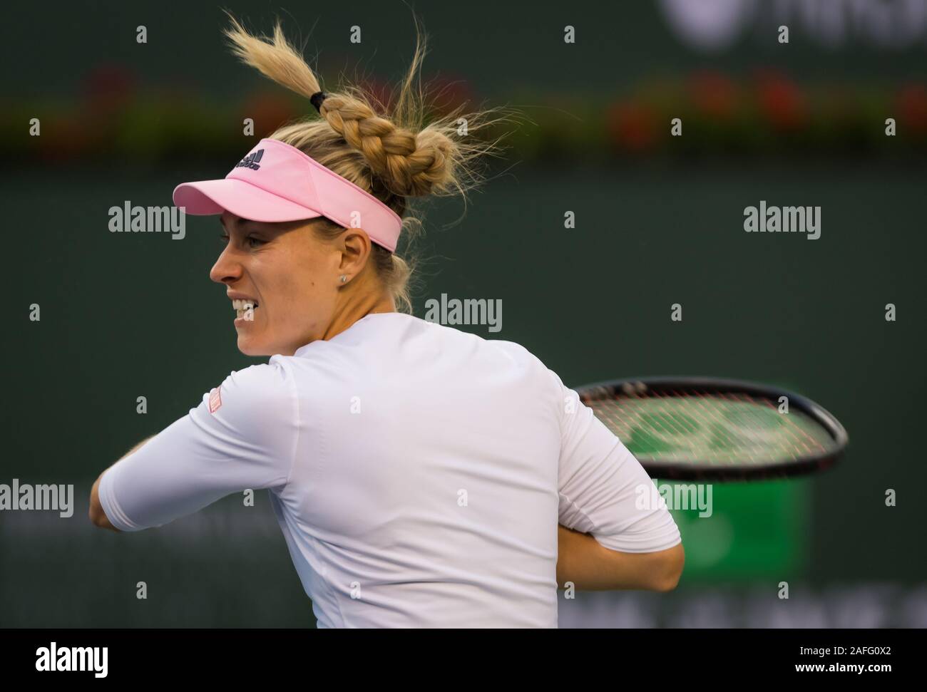 Angelique Kerber of Germany in action during her quarter-final match of ...