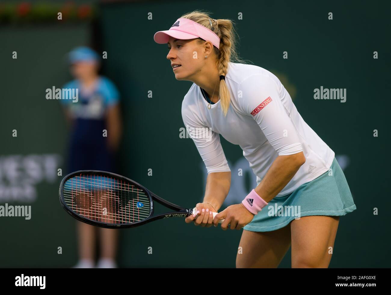 Angelique Kerber of Germany in action during her quarter-final match of ...