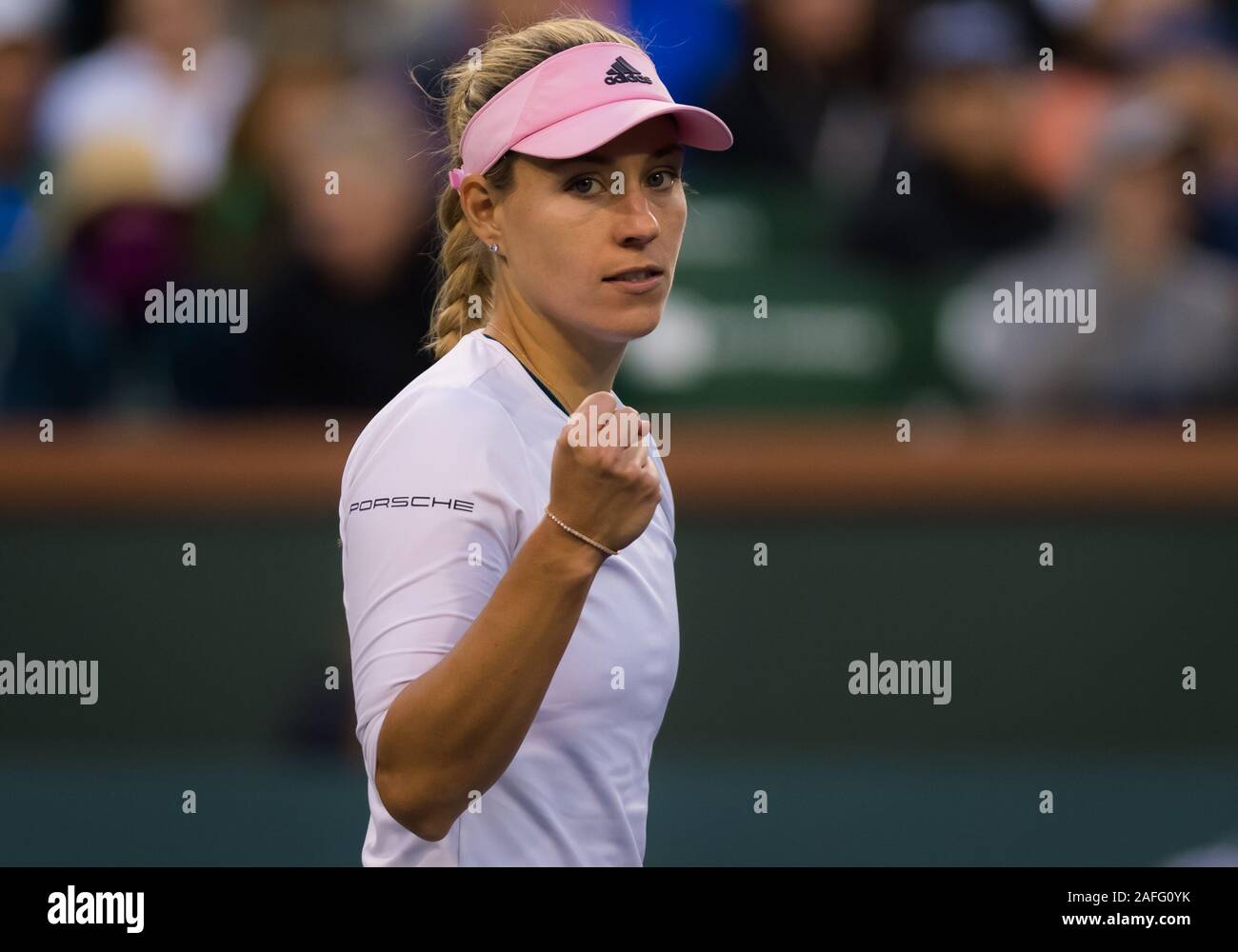 Angelique Kerber of Germany in action during her quarter-final match of ...