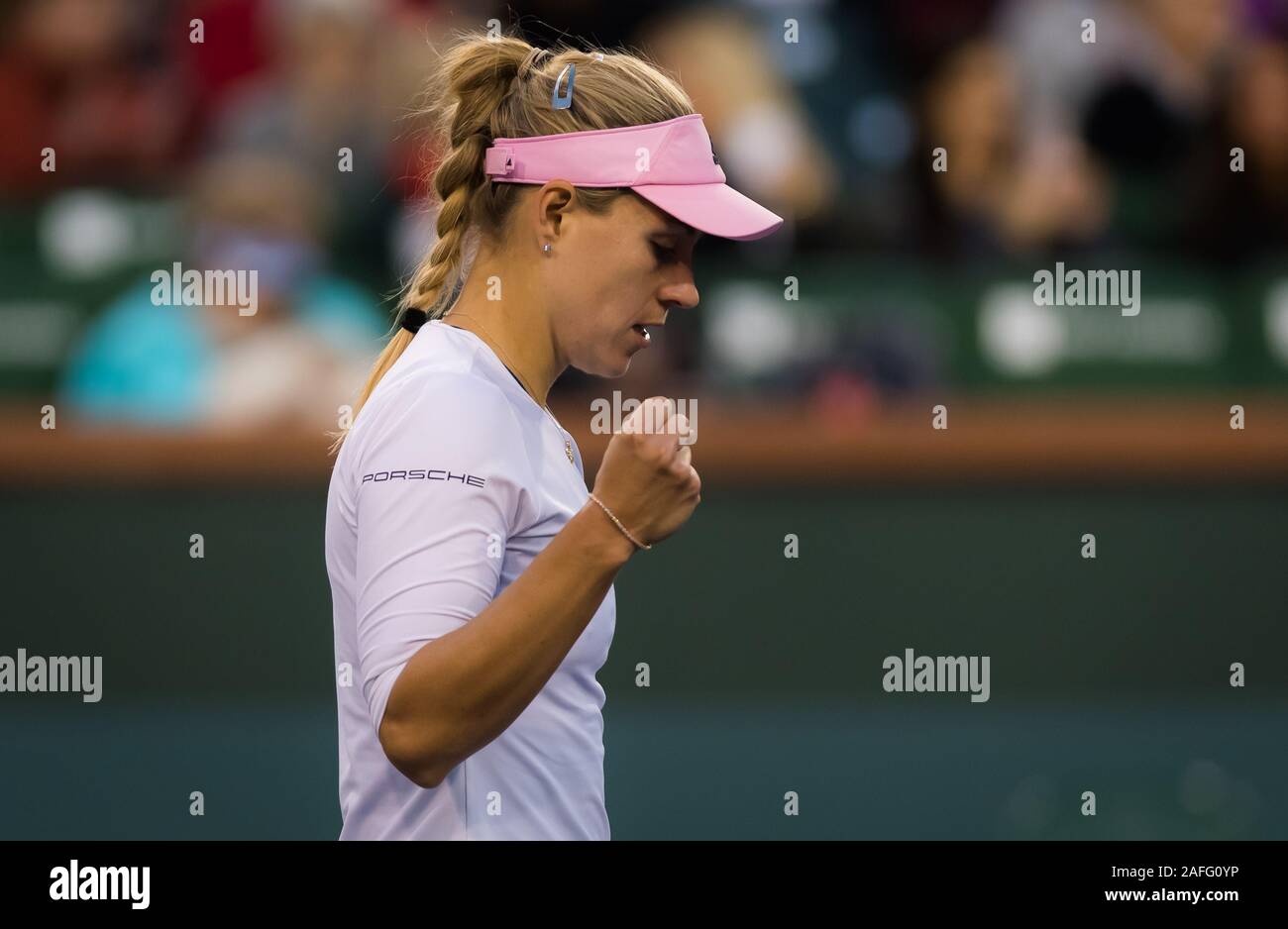 Angelique Kerber of Germany in action during her quarter-final match of ...