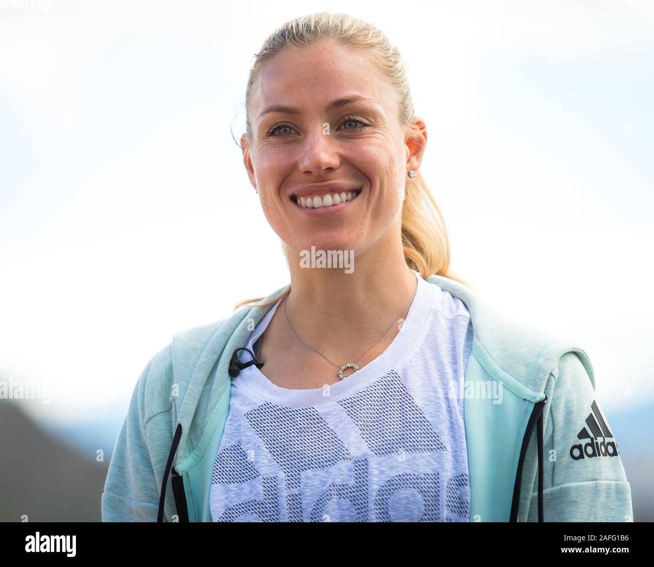 Angelique Kerber of Germany during the All Access Hour at the 2019 BNP