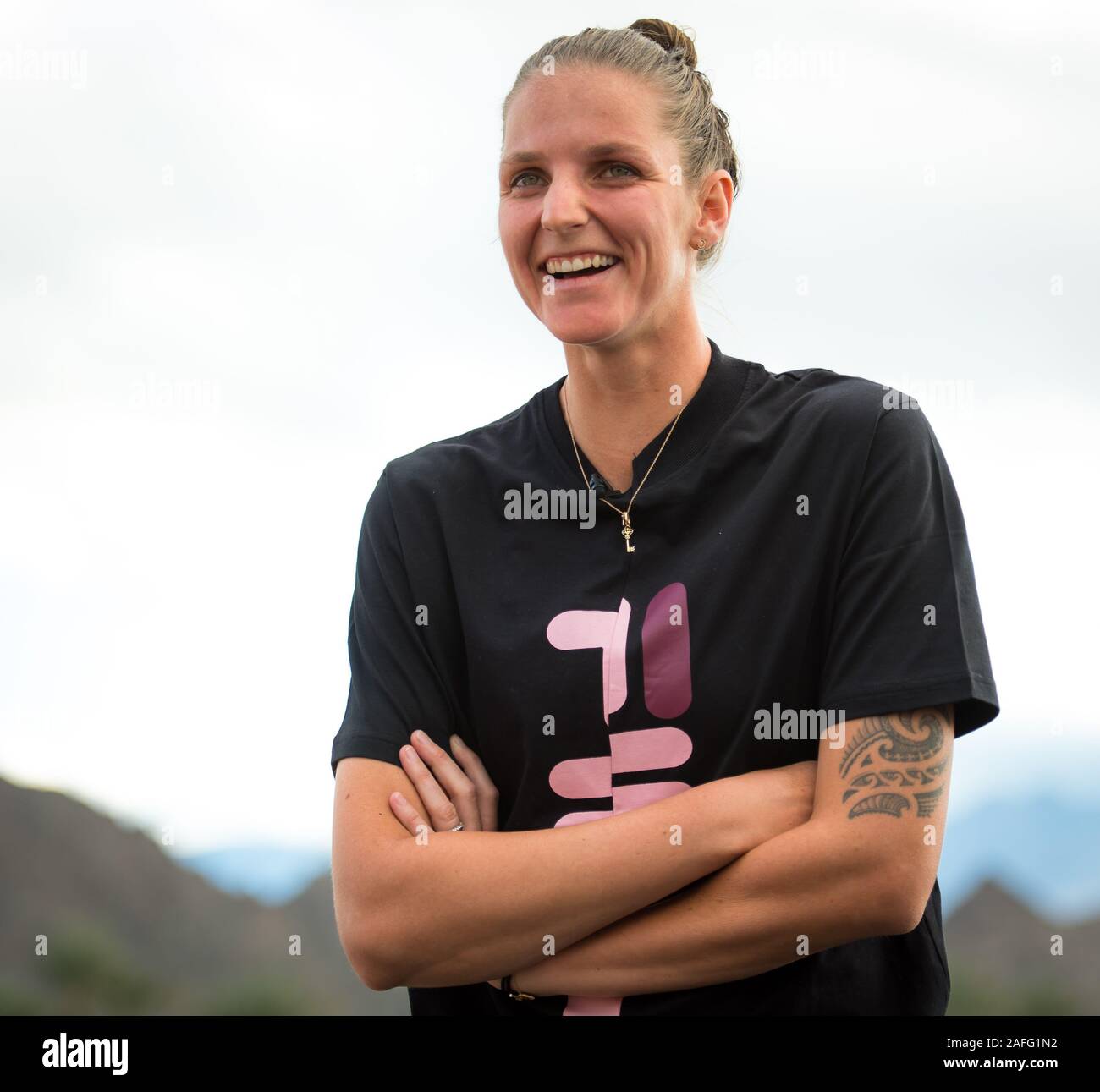 Karolina Pliskova of the Czech Republic during the All Access Hour at