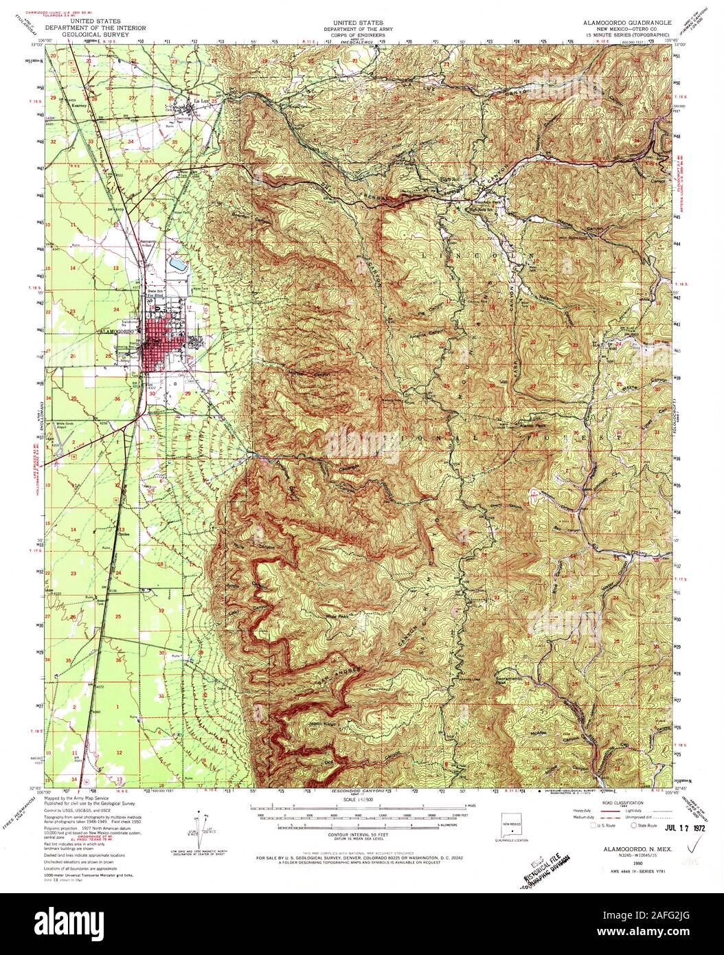 Map of alamogordo new mexico hires stock photography and images Alamy