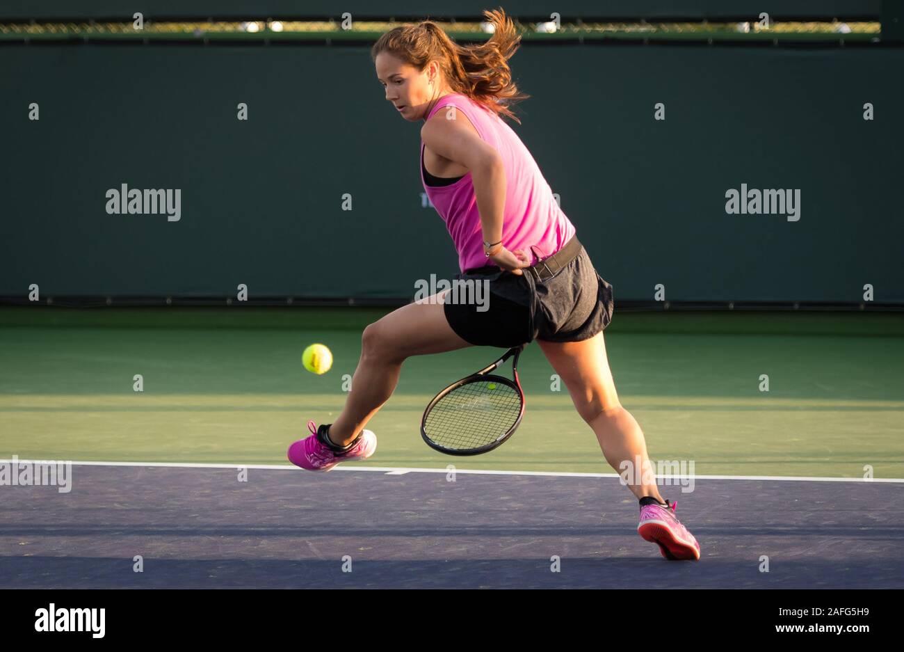 Daria Kasatkina of Russia during practice ahead of the 2019 BNP Paribas  Open WTA Premier Mandatory tennis tournament Stock Photo - Alamy