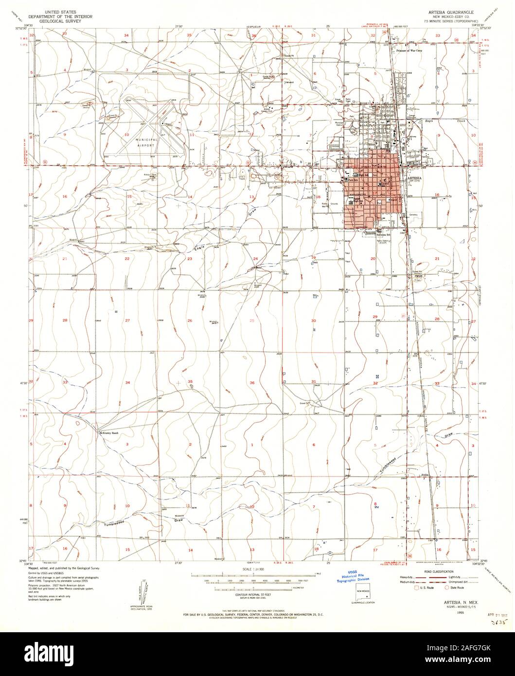 Artesia New Mexico Map Artesia New Mexico Map High Resolution Stock Photography And Images - Alamy