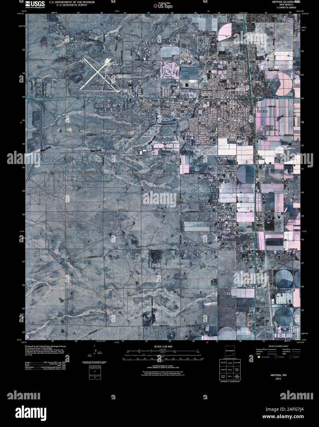 Map of artesia new mexico hires stock photography and images Alamy