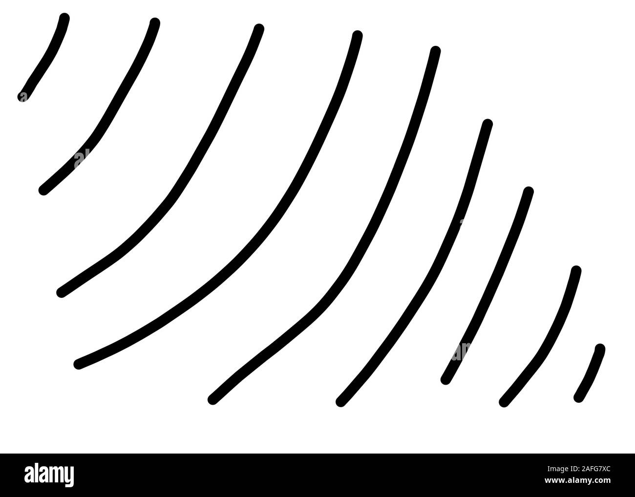 abstract lines hand drawn / abstract geometric pattern line curve