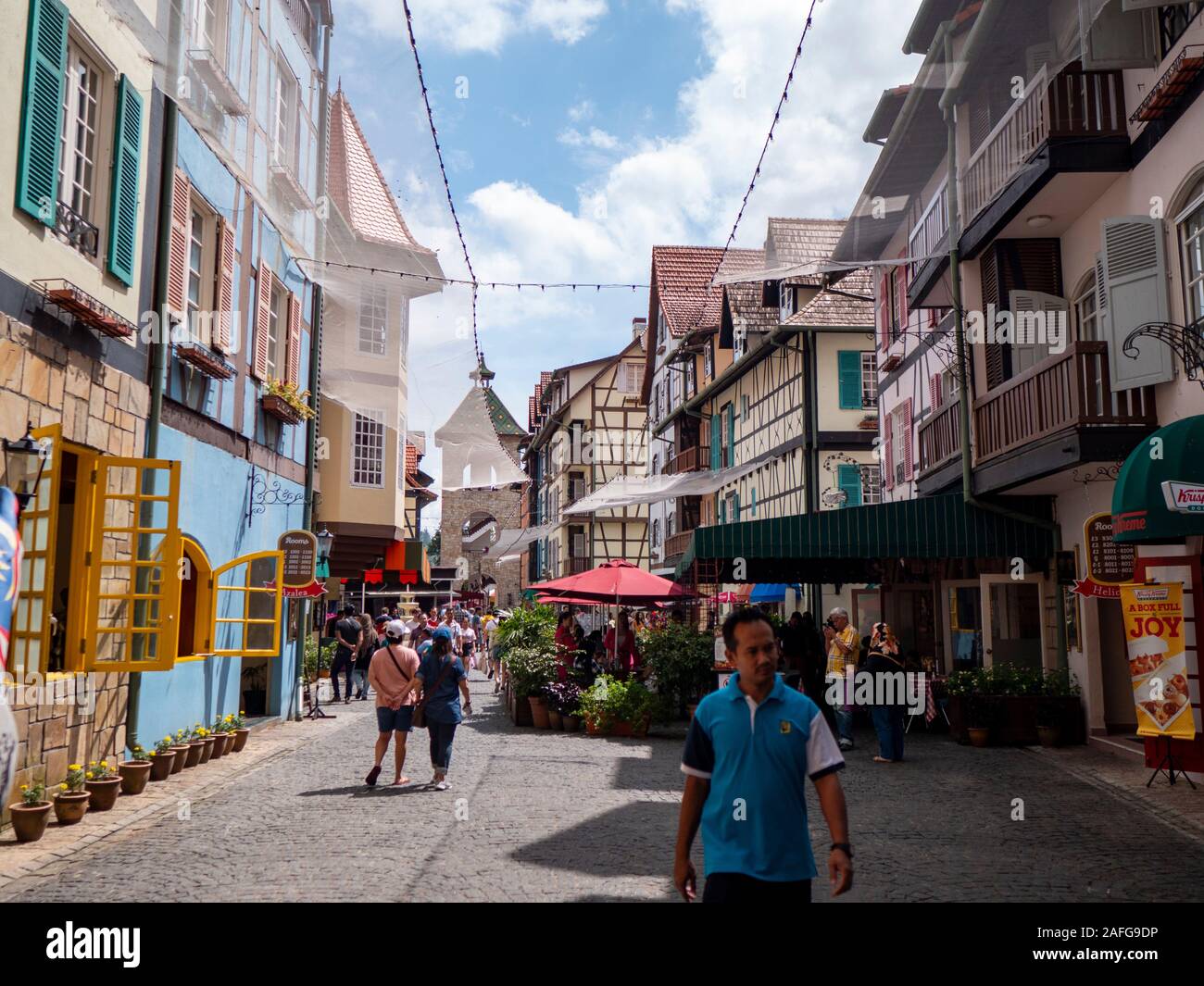 French Village Bukit Tinggi , Malaysia ;November 2019 : Normal day in