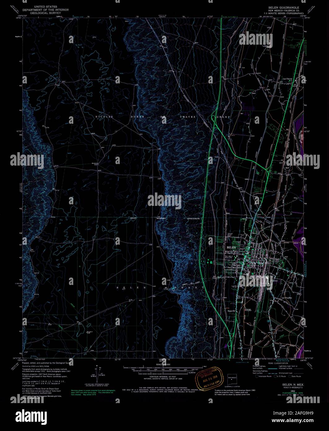 Belen new mexico map hires stock photography and images Alamy