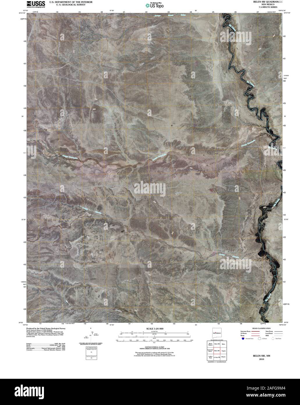 Map Of Belen New Mexico