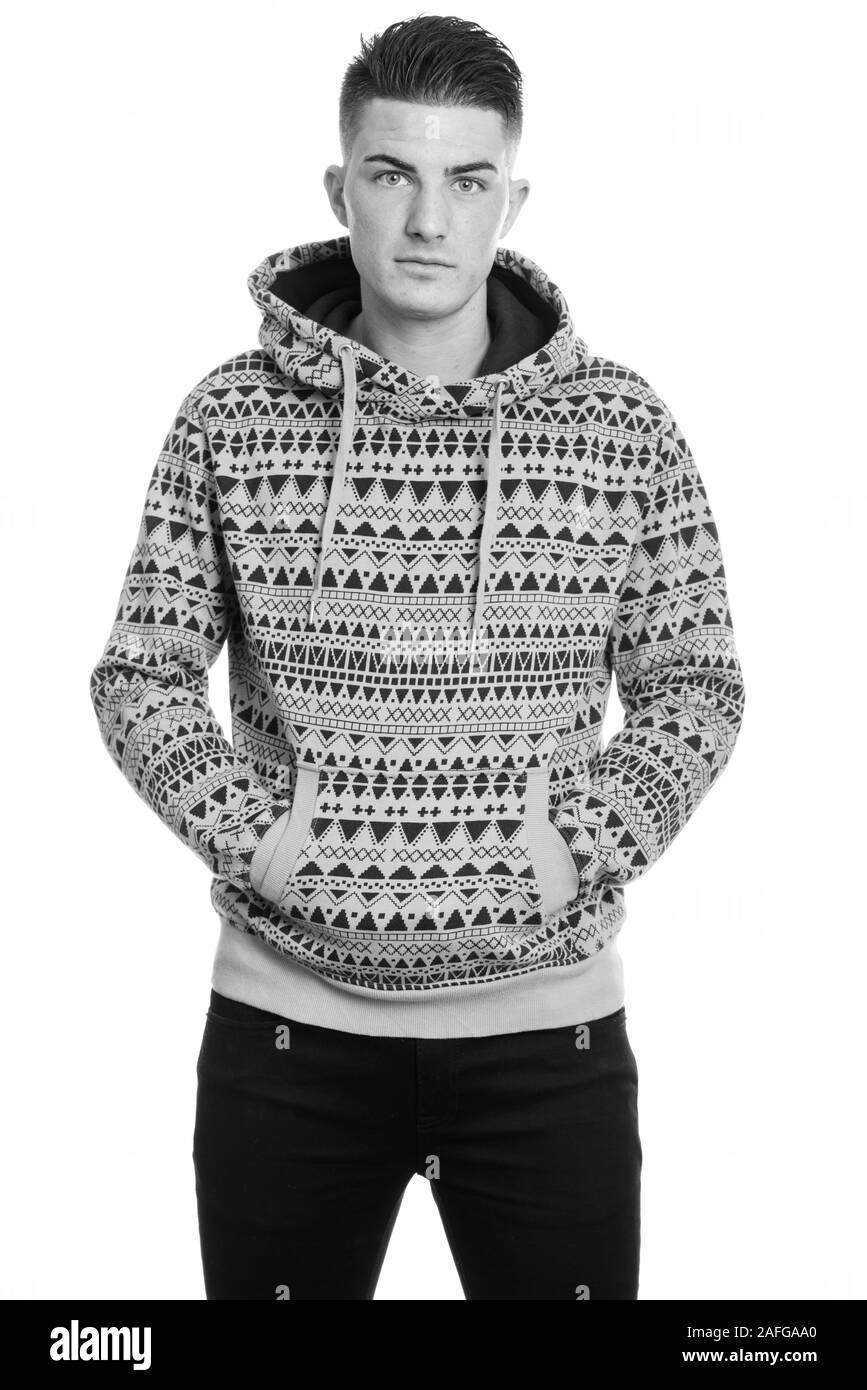 Handsome hispanic adult man Black and White Stock Photos & Images - Alamy
