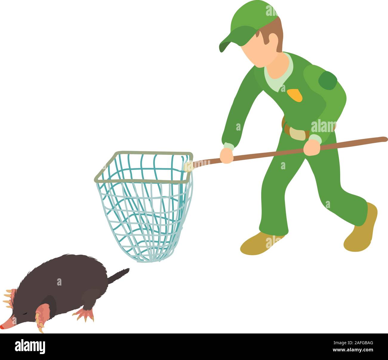 Fighting pests icon, isometric style Stock Vector