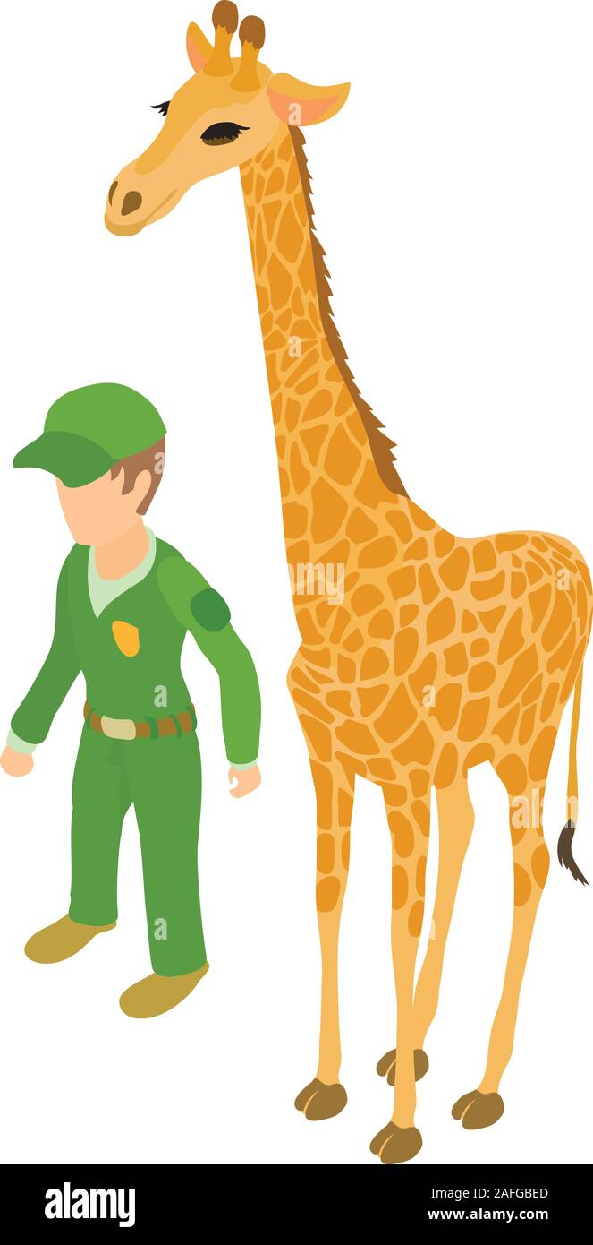 Zoo icon, isometric style Stock Vector