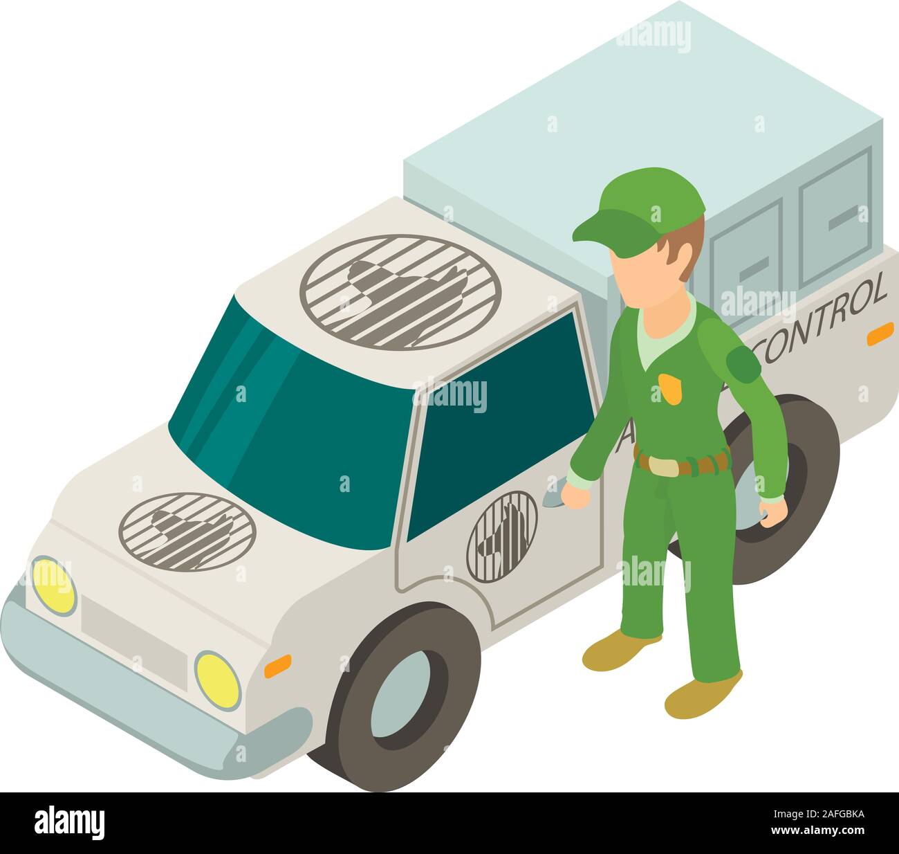 Catching agency icon, isometric style Stock Vector