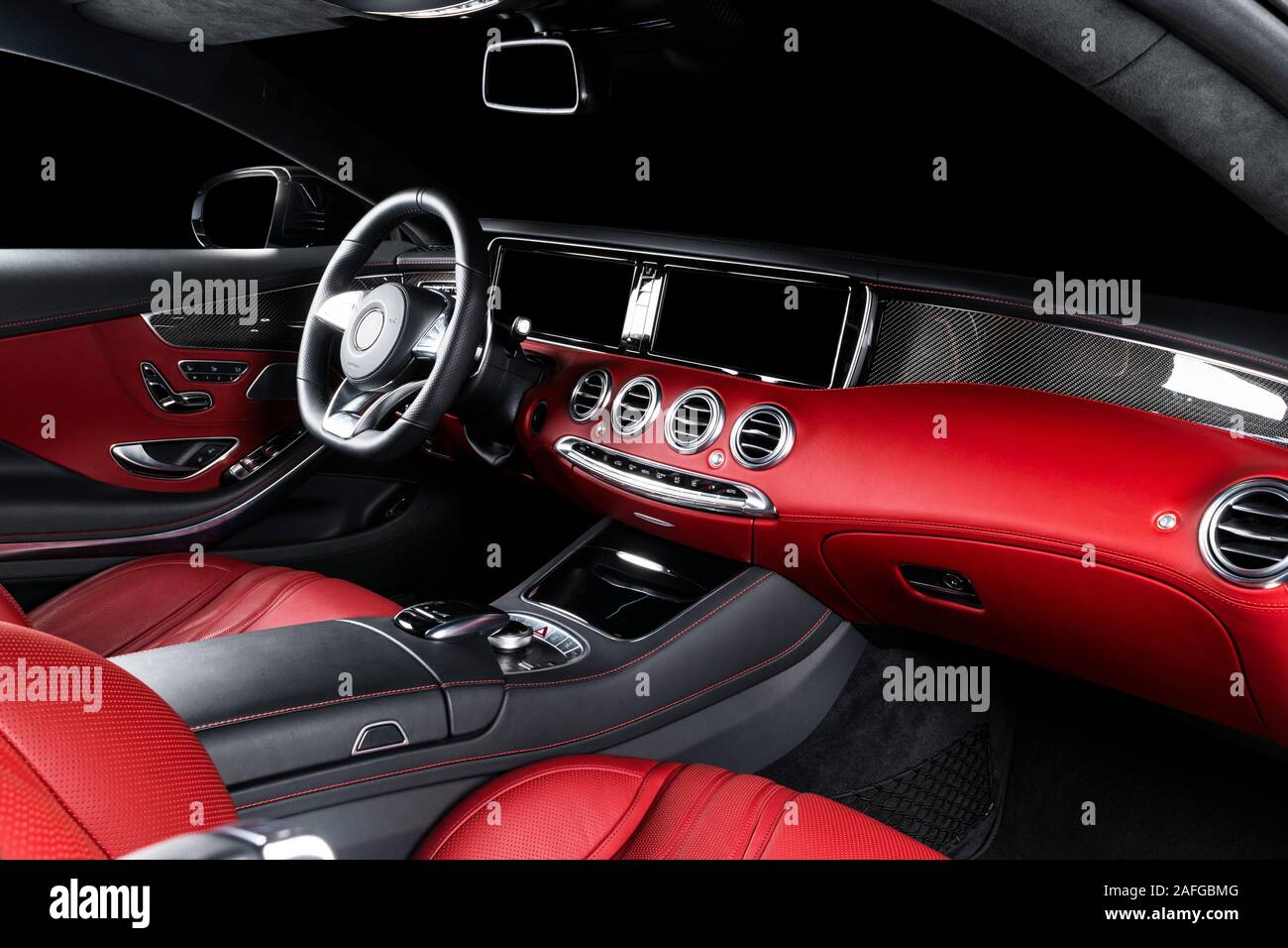 Black Car With Red Interior : Sleek and Stylish Design