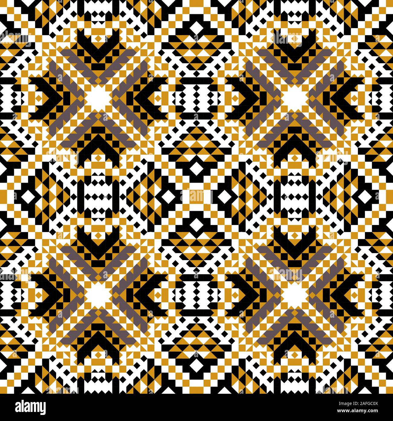 Seamless mexican pattern for printing on paper or fabric. Vector Stock Vector