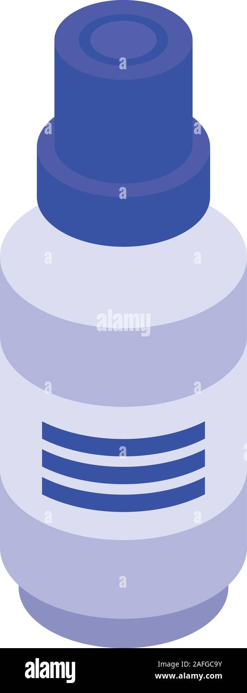 Medical spray icon, isometric style Stock Vector