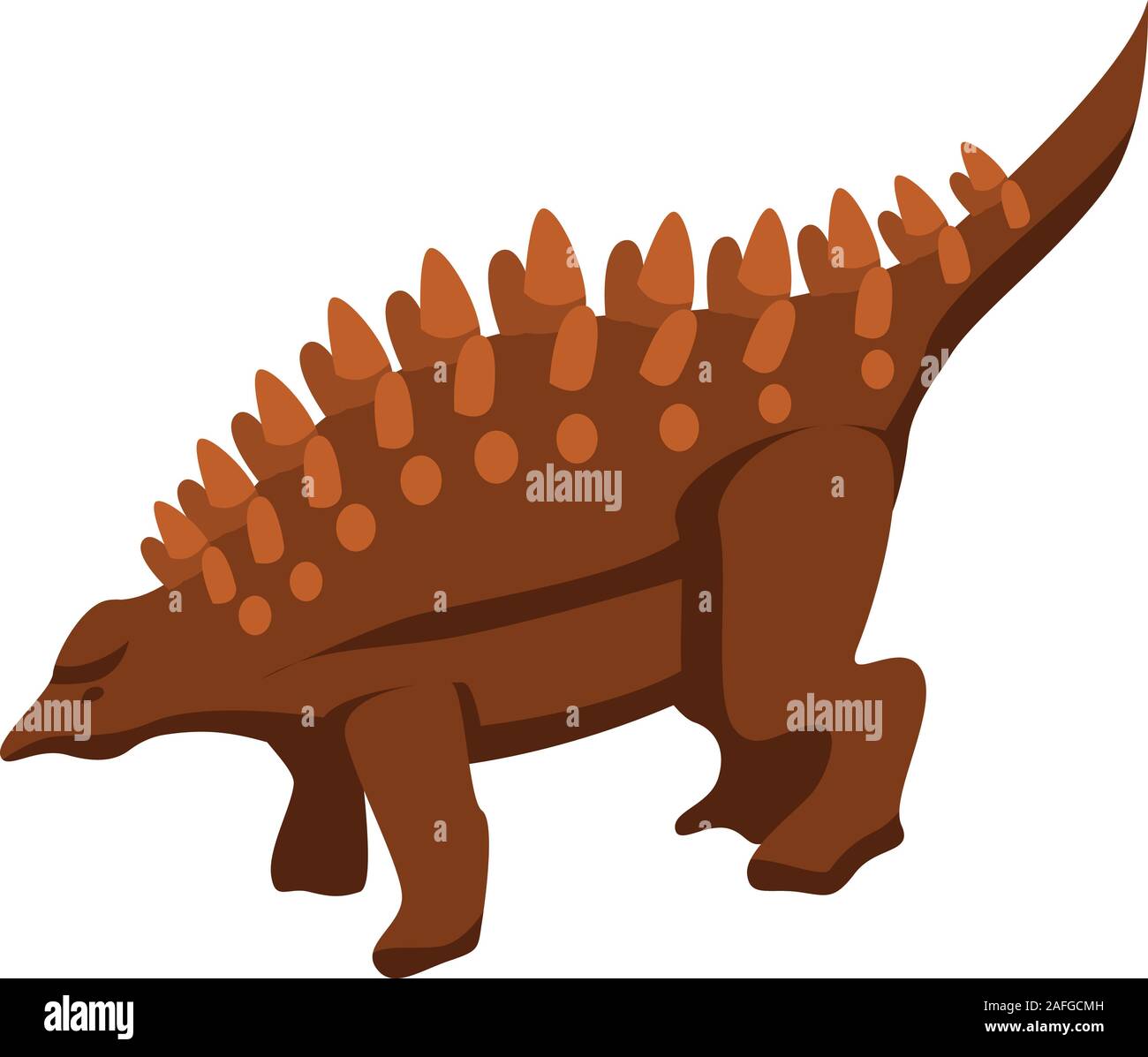 Nature dinosaur icon, isometric style Stock Vector