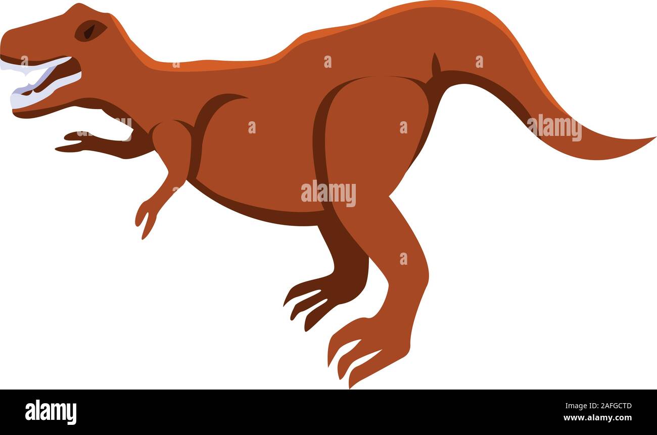 Hungry dino icon, isometric style Stock Vector