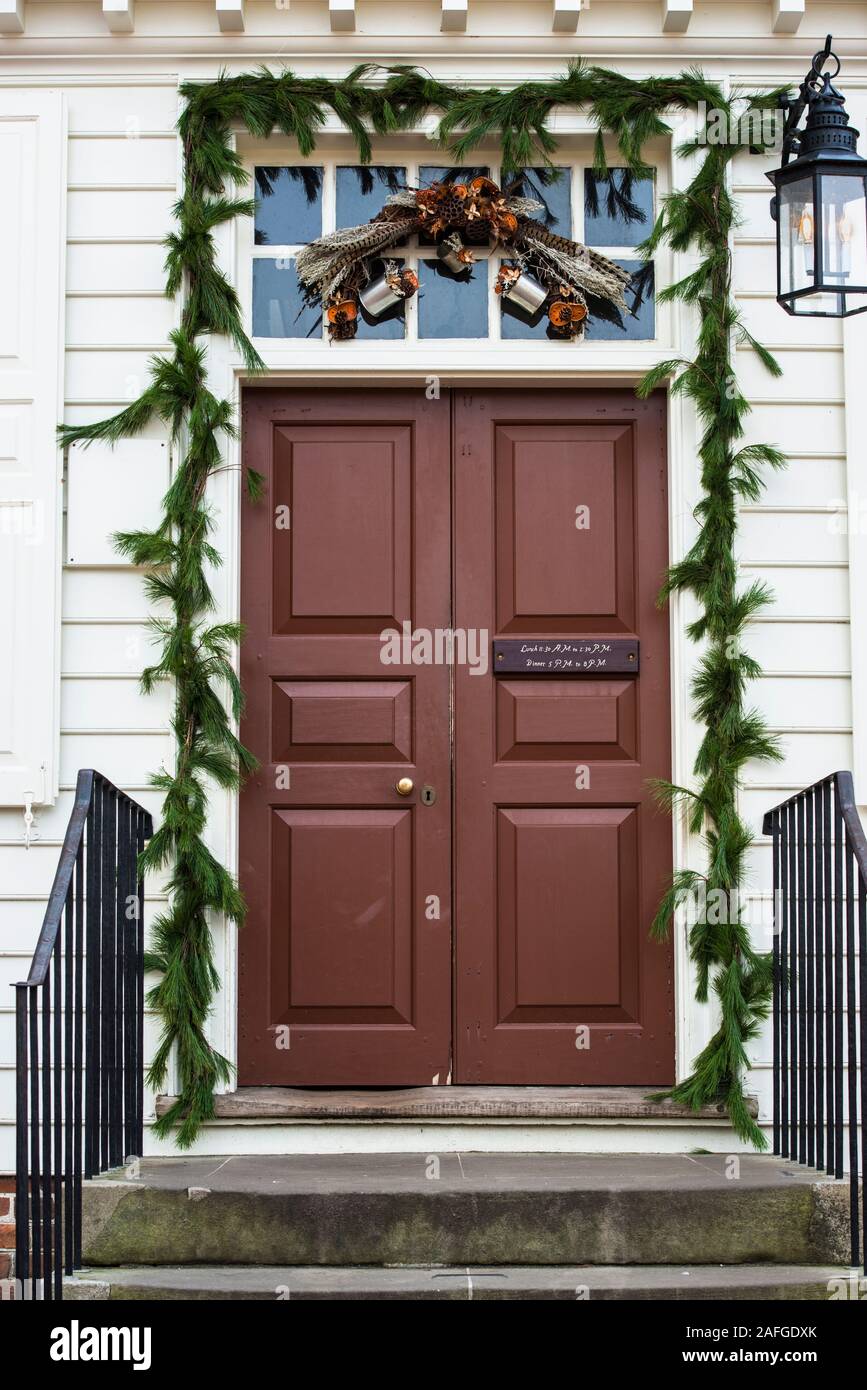 Shields Tavern Welcoming Double Entrance Doors Unique Window
