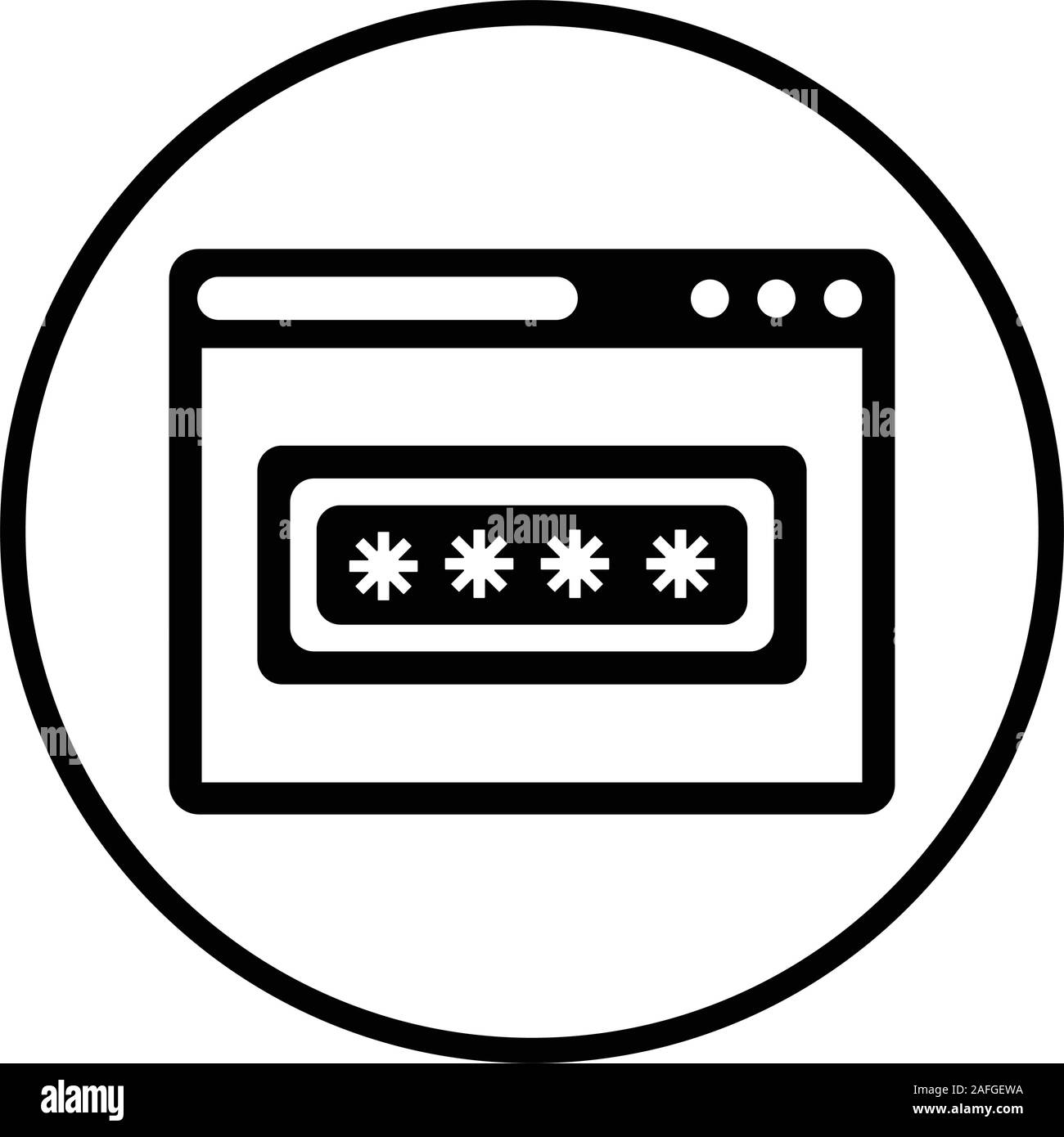 Login, password, security code icon Stock Vector Image & Art - Alamy