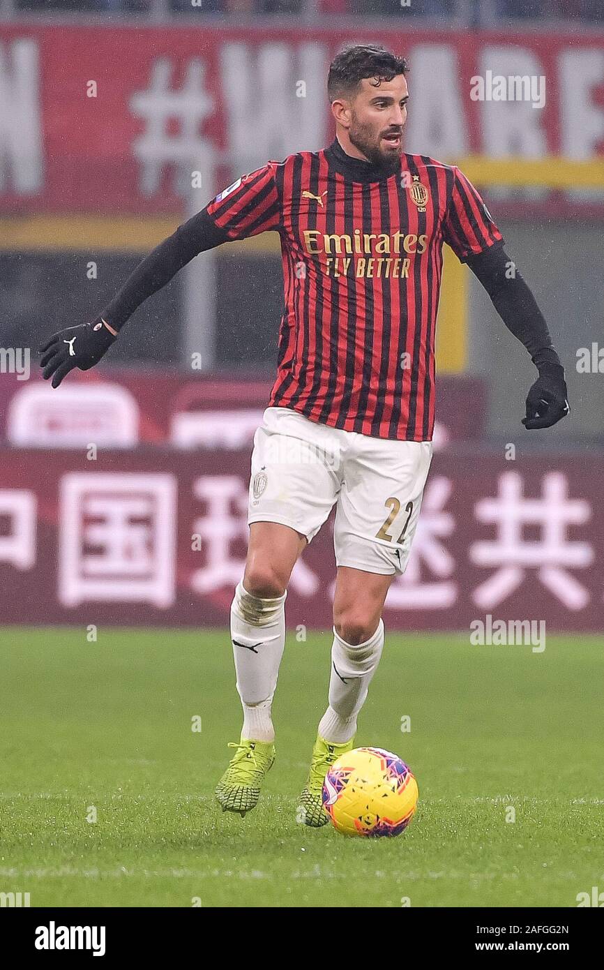 Milan Italy 15th Dec 2019 Mateo Musacchio Of Ac Milan During The Serie A Match Between Ac Milan And Sassuolo At Stadio San Siro Milan Italy On 15 December 2019 Photo By