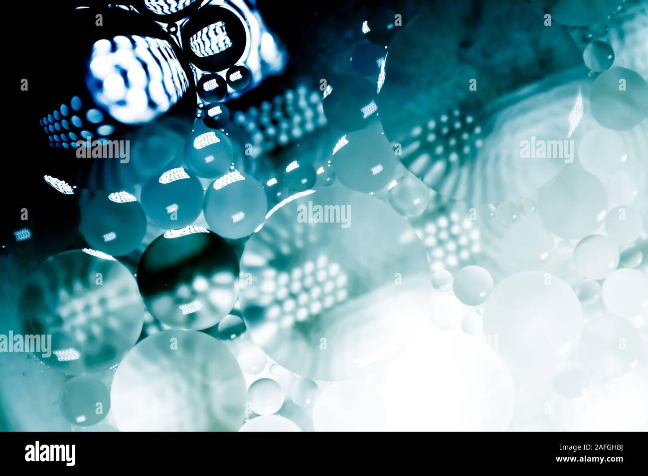 Creative abstract background from circles of different sizes with ...