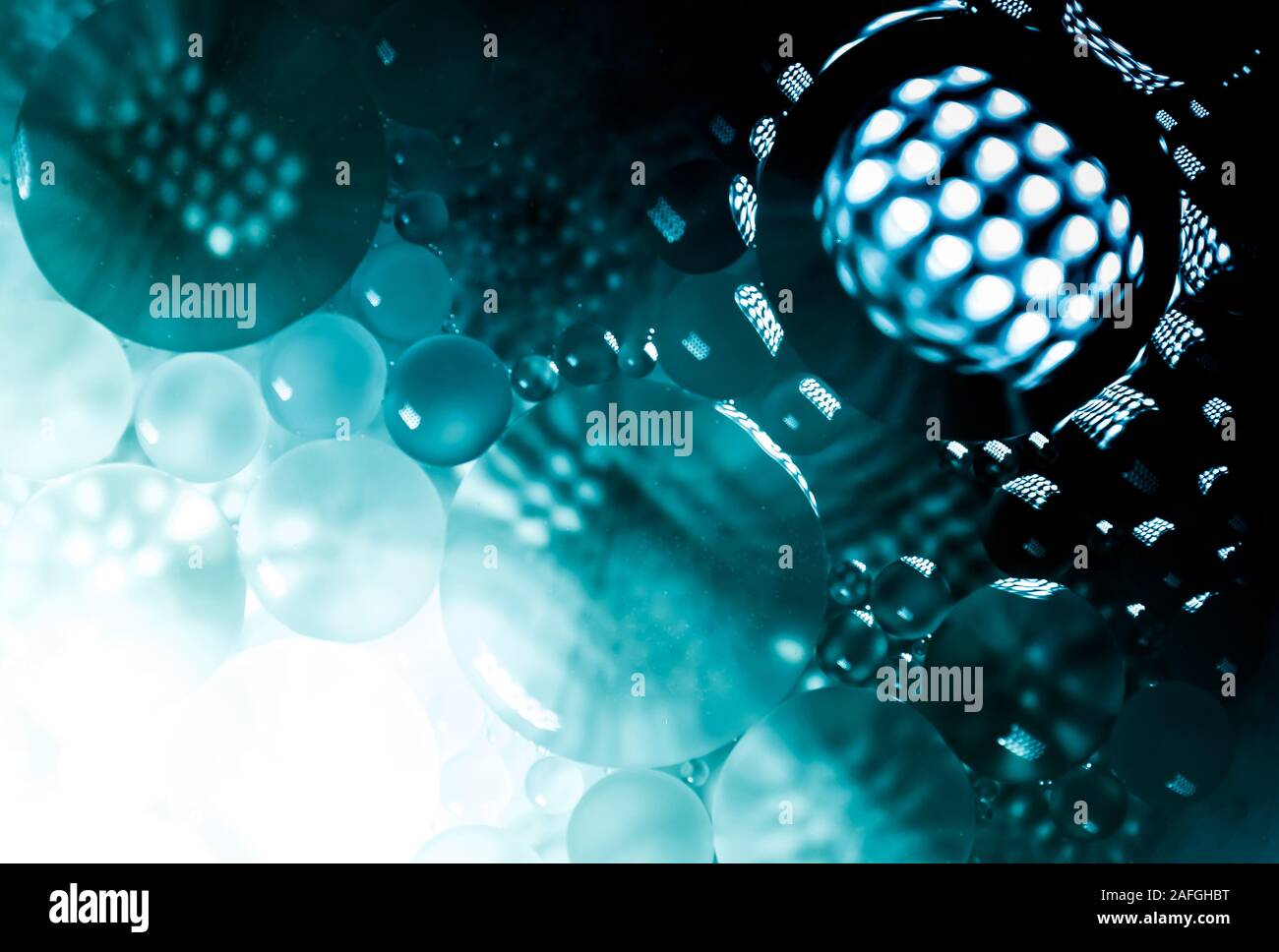 Creative abstract background from circles of different sizes with ...