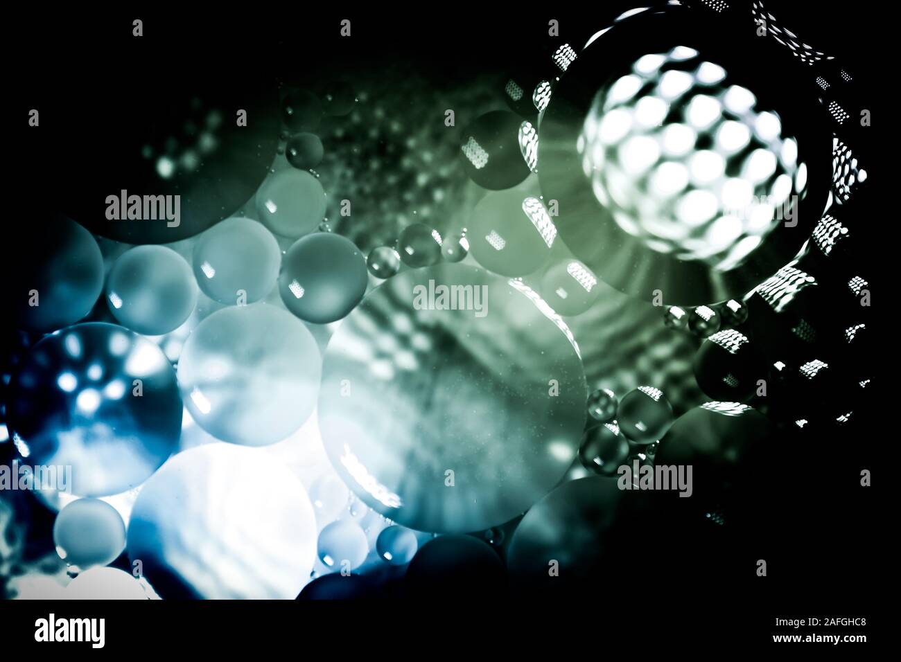 Creative abstract background from circles of different sizes with ...