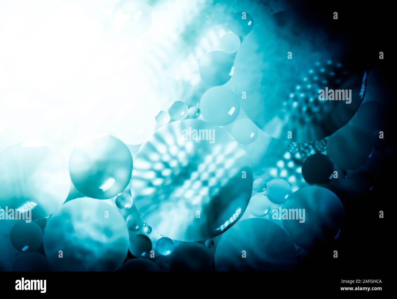 Creative abstract background from circles of different sizes with ...