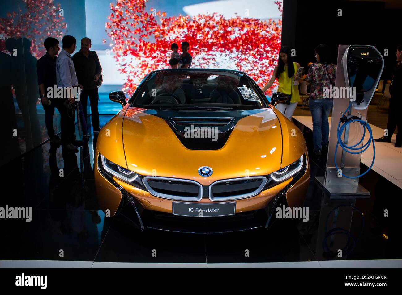 Nonthaburi, THAILAND, December 2018 : BMW i8 roadster on display in ...
