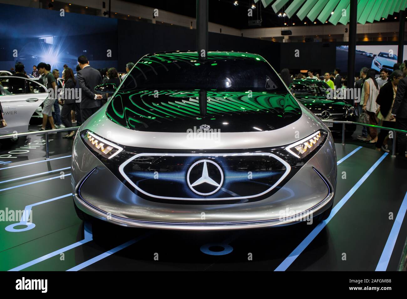 Nonthaburi Thailand December 2018 Mercedes Benz Concept Eqa On Display In Bangkok International Motor Expo 2018 At Impact Arena Exhibition Muangth Stock Photo Alamy