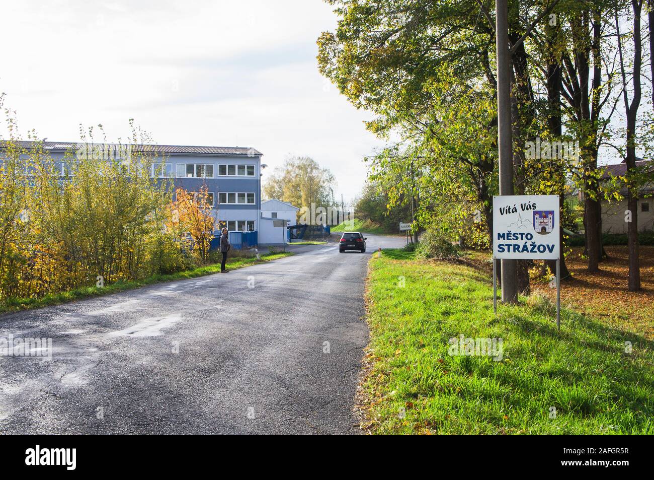 The town of Strazov (Drosau), near Klatovy, Plzen Region, Czech Republic, on October 27, 2019. (CTK Photo/Libor Sojka) Stock Photo