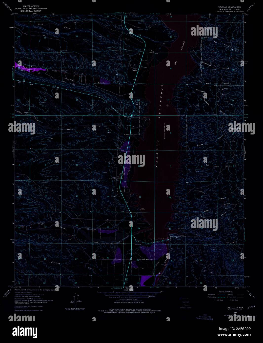 Caballo new mexico map hires stock photography and images Alamy