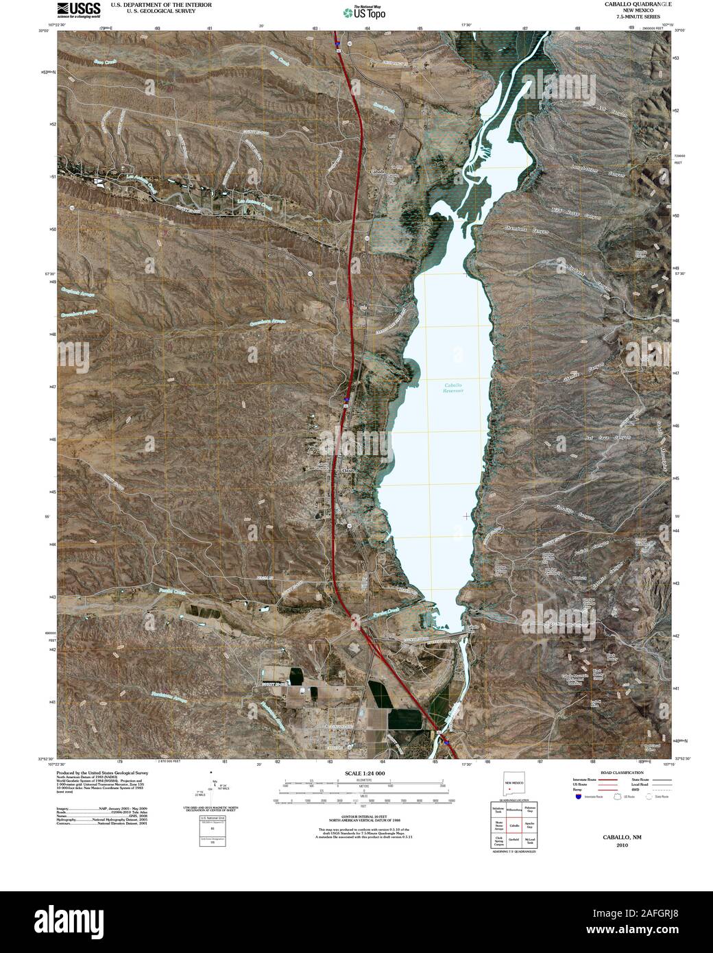 Map of caballo new mexico Cut Out Stock Images & Pictures Alamy