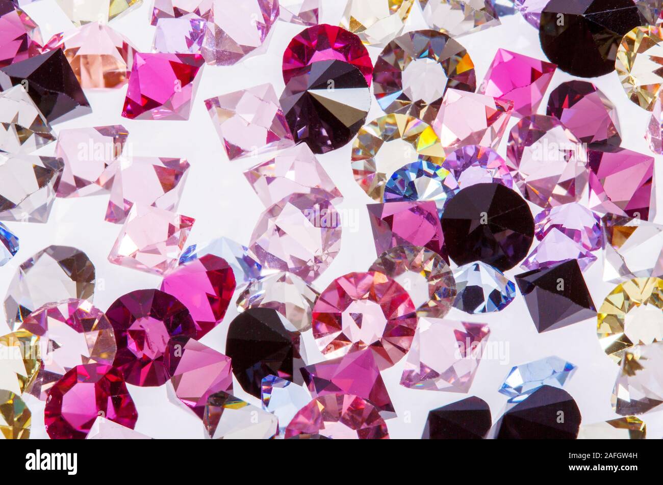 Lovely real colorful gems collection. High quality texture in extremely high resolution. Stock Photo