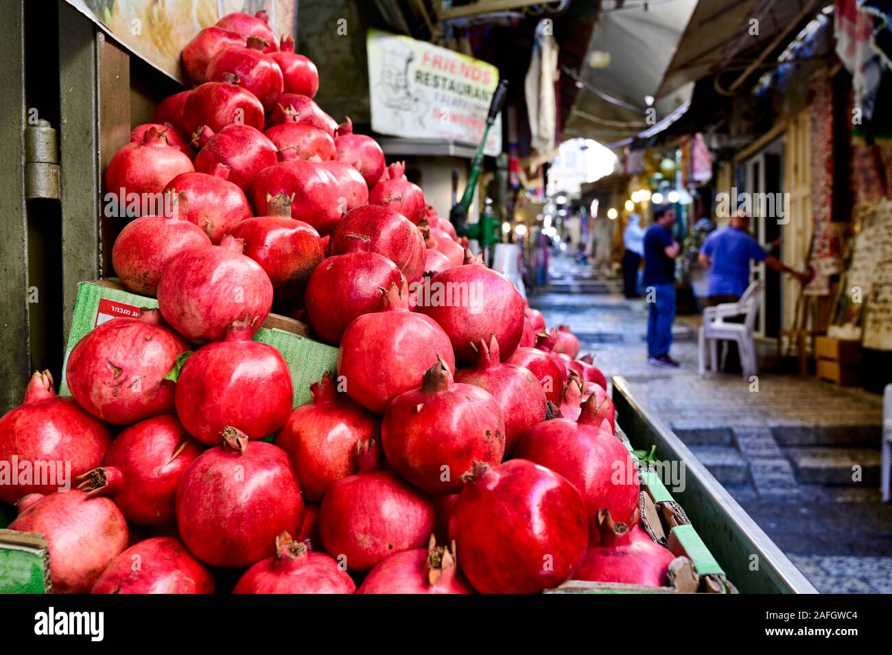 Jerusalem Israel. Fresh fruit stall in the old city Stock Photo Alamy
