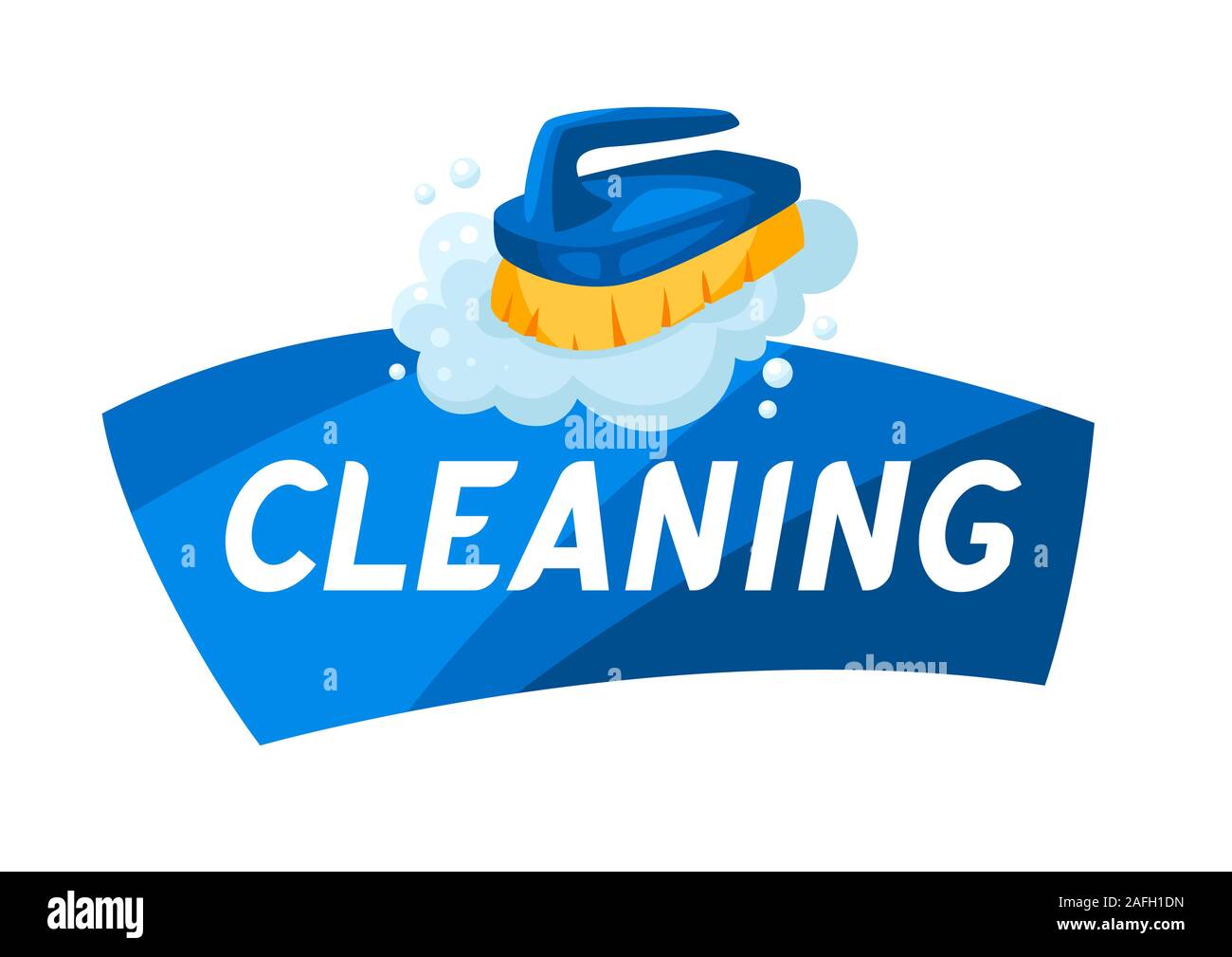Housekeeping cleaning background. Stock Vector