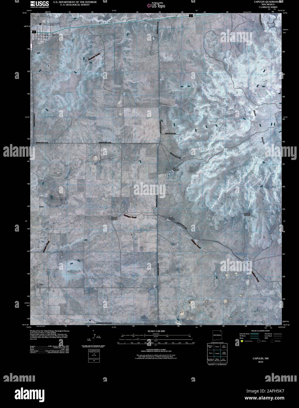 Map of capulin hires stock photography and images Alamy