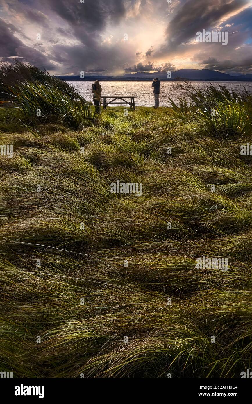 Lake Brunner, Hokitika, New Zealand Stock Photo Alamy