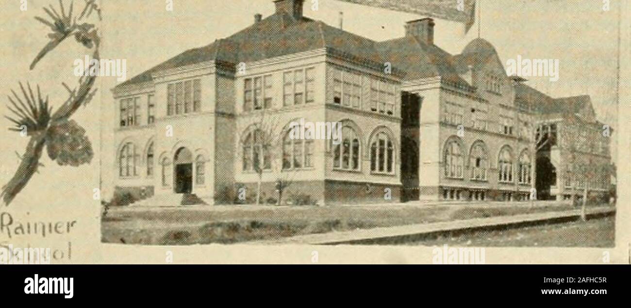 . Seattle and the Orient. £)ciioc.l A Few School Houses of ?etti.e. sessuients, dates back foreigiiteen months. Themining camps of the great-est promise three yearsago, Silverton and MonteCristo, sank into compara-tive obscurity with thewashing away of their onlyoutlet, the E. & M. C. K.R. Contemporaneous withthis disasterous event camethe Klondike excitement,diverting general attentionfrom everything local. Se-attle being the main pointof embarkation for the Yu-kon gold fields, however,brought her suddenly intoprominence, and the vastmineral sections naturallytributary to the Soundbegan to f Stock Photo