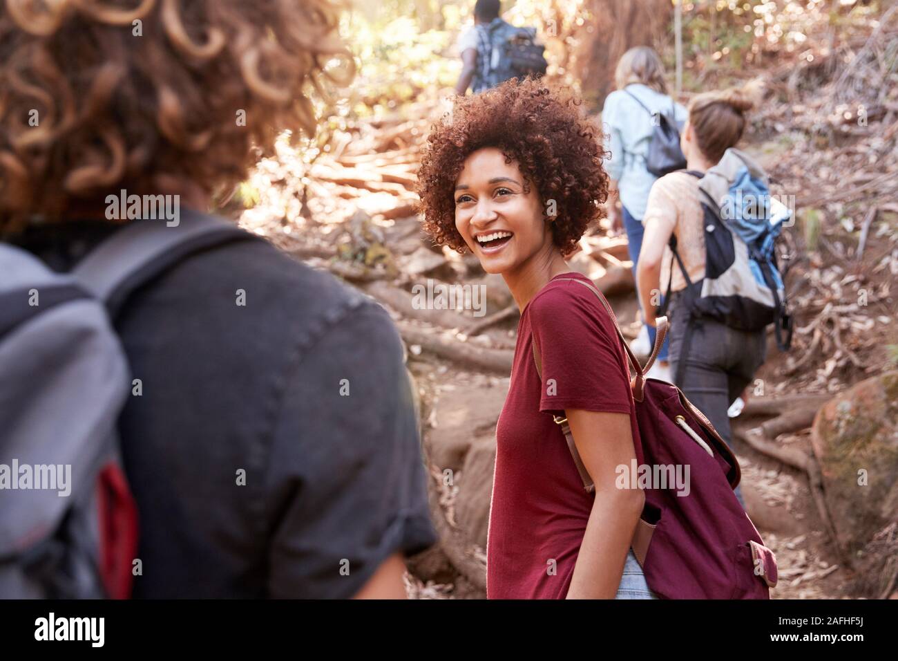 Two people walking uphill hi-res stock photography and images - Alamy
