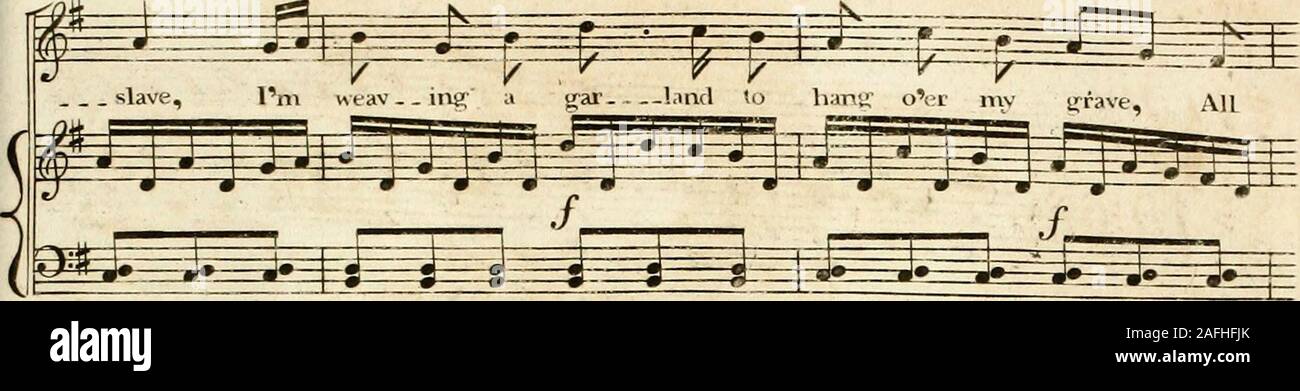 . [A composite music volume containing different issues of Thomson's octavo] collection of the songs of Burns, Sir Walter Scott ...: united to the select melodies of Scotland, and of Ireland & Wales. Vol: 6. 55.. Stock Photo