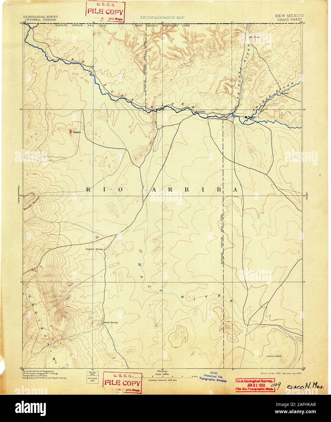 Map of chaco hires stock photography and images Alamy