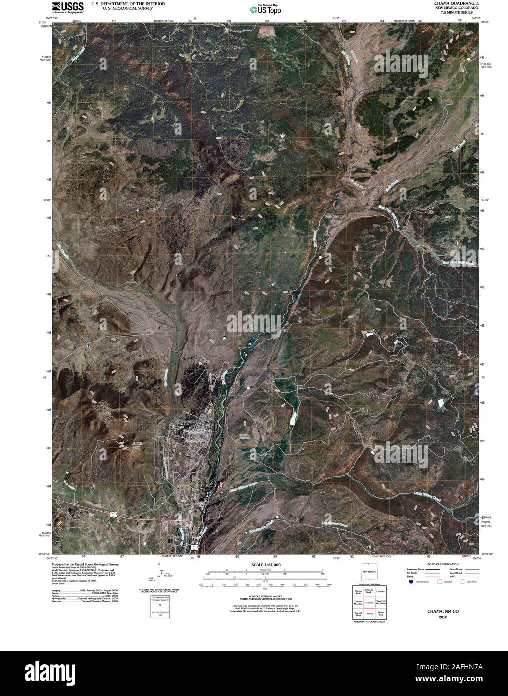Chama new mexico map Cut Out Stock Images & Pictures Alamy